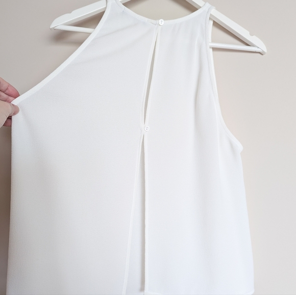 American Apparel Crepe Open Back High Neck Tank Top - Picture 9 of 14